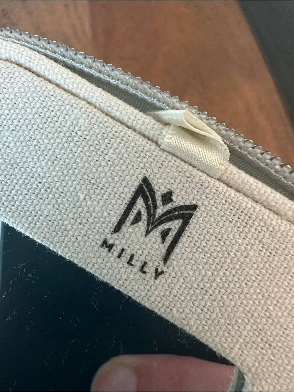 Milly Zebra-Print Jewelry Travel Case in White and Gray